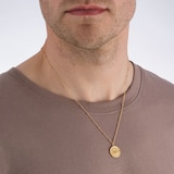 Goldsmiths 18ct Yellow Gold Plated Sterling Silver Virgo Beaded Chain Horoscope Pendant