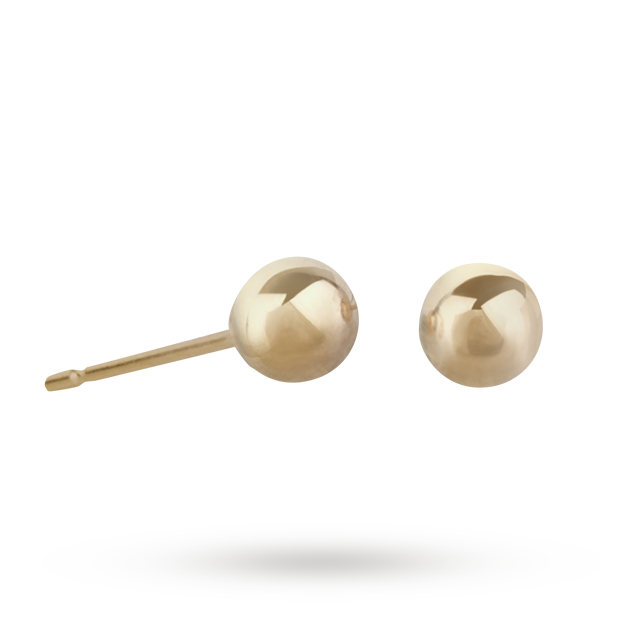 Goldsmiths 9ct Gold 3mm Ball Stud Earrings