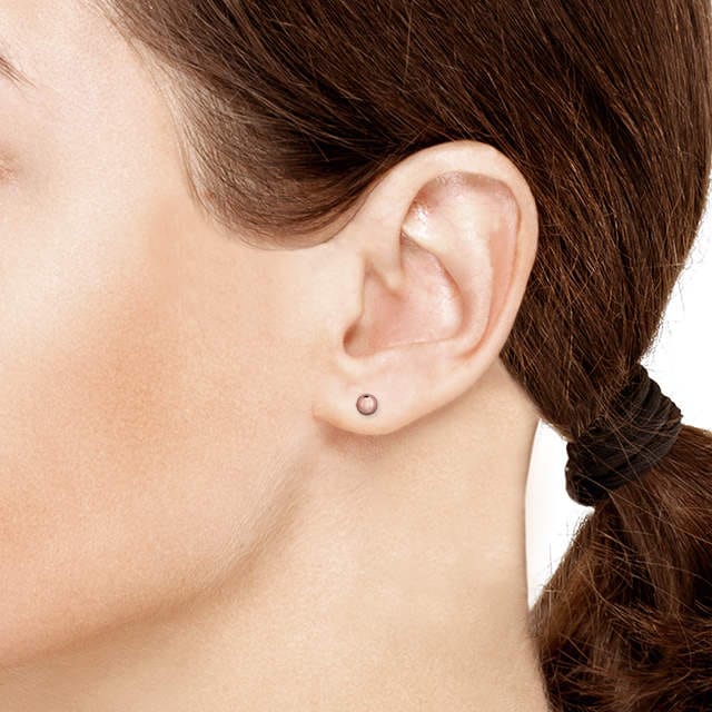 Goldsmiths 9ct Rose Gold 6mm Stud Earrings