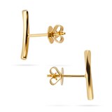 Mappin & Webb 18ct Yellow Gold Twist Bar Stud Earrings