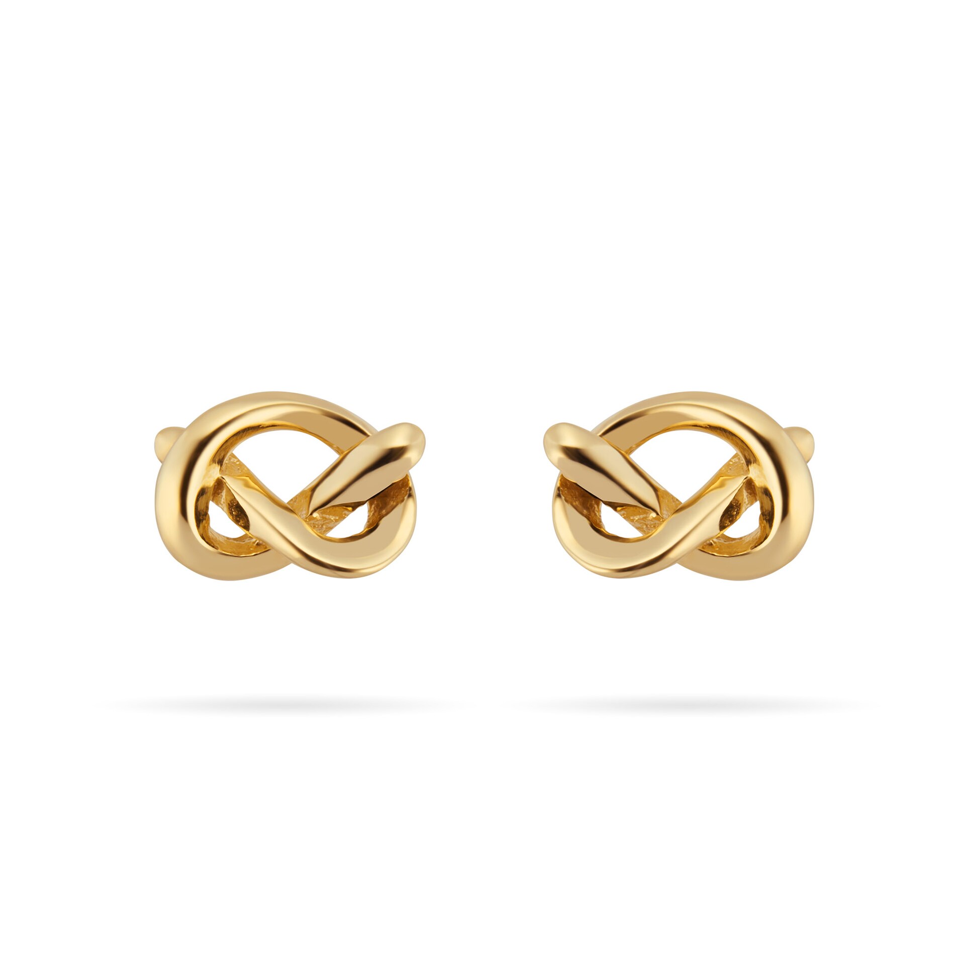 18ct Yellow Gold Knot Stud Earrings
