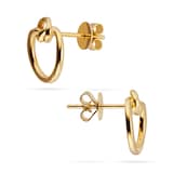 Mappin & Webb 18ct Yellow Gold Circle Knot Stud Earrings
