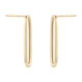 Goldsmiths 9ct Yellow Gold Paperlink Stud Earrings