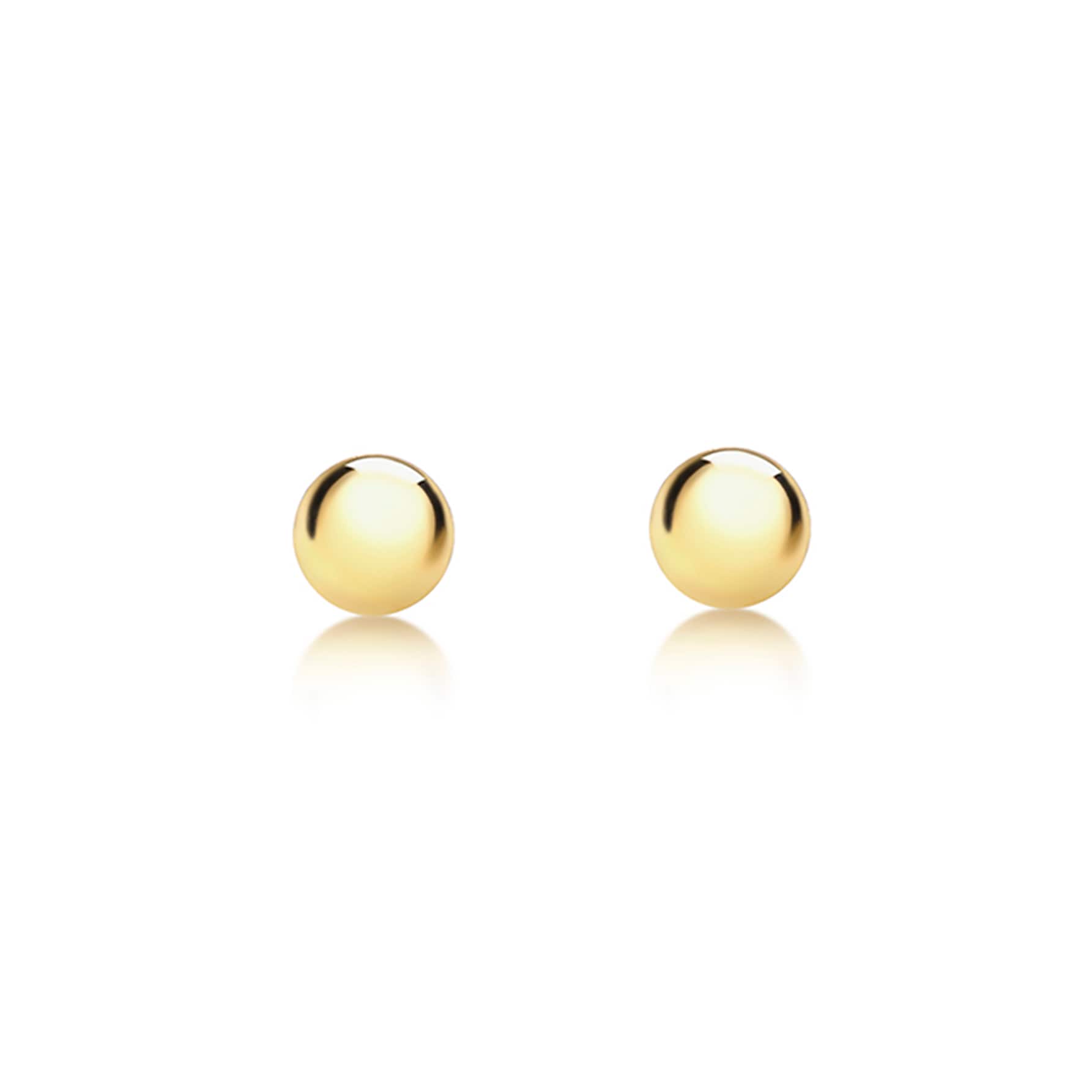 Goldsmiths 9ct Yellow Gold 2mm Ball Stud Earrings