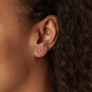 Goldsmiths 18ct Yellow Gold 4mm Ball Stud Earrings