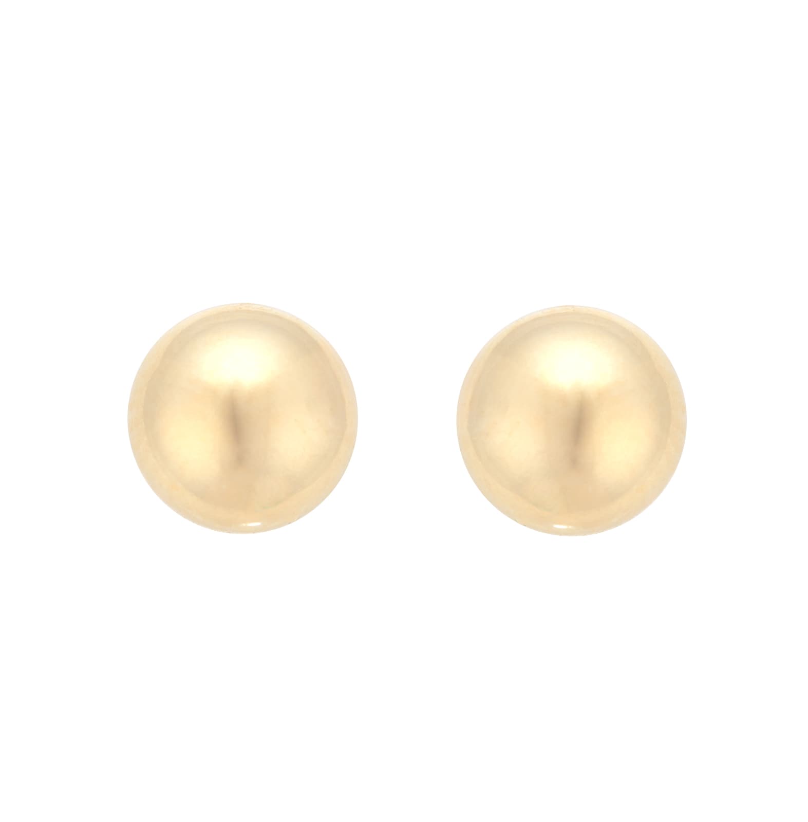18ct Yellow Gold 6mm Ball Stud Earrings