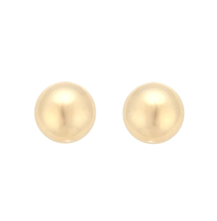 Goldsmiths 18ct Yellow Gold 6mm Ball Stud Earrings