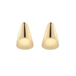 15010335 - 9ct Yellow Gold Tapered Domed Stud Earrings