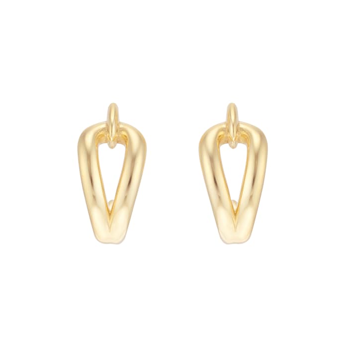 Goldsmiths 9ct Yellow Gold Loop Knot Stud Earrings