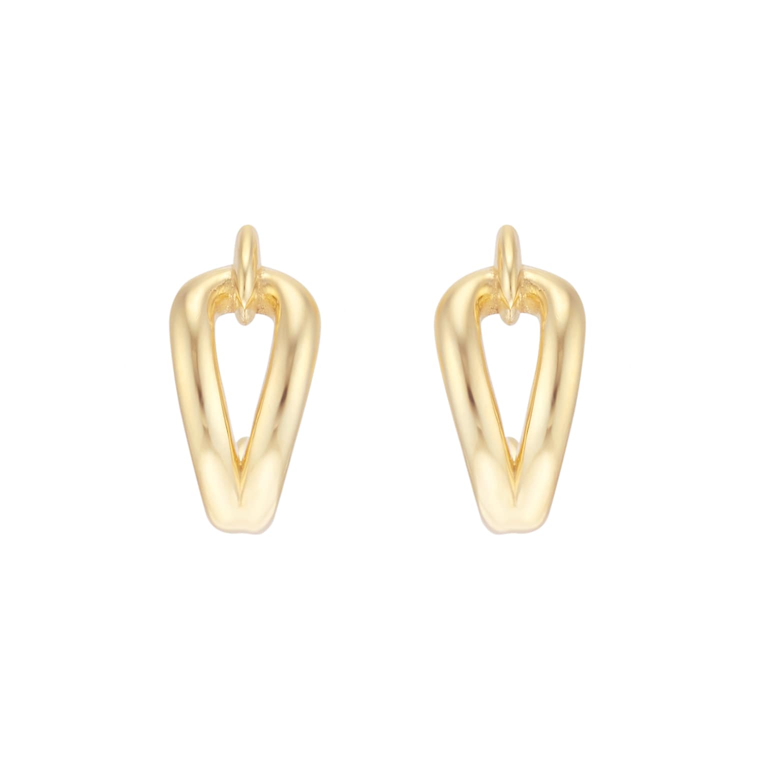 Goldsmiths 9ct Yellow Gold Loop Knot Stud Earrings