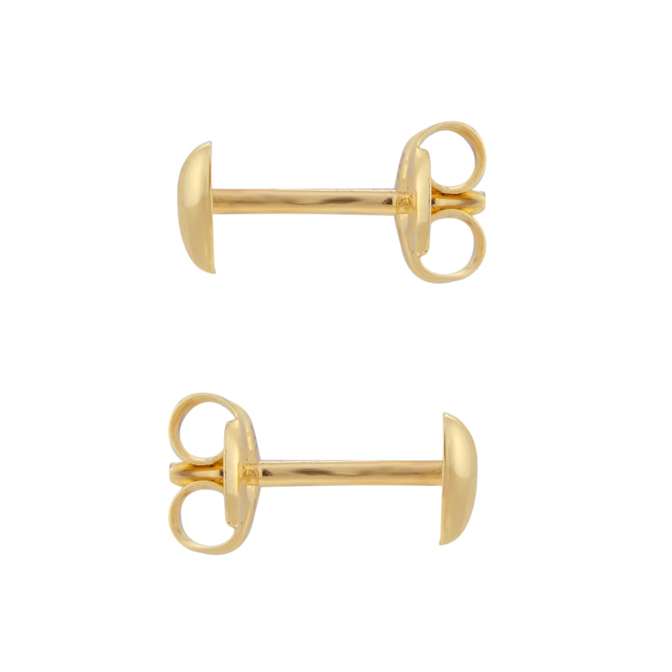 Goldsmiths 9ct Yellow Gold Small Puff Heart Stud Earrings Goldsmiths 9ct Yellow Gold Small Puff Heart Stud Earrings