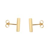 Mappin & Webb 18ct Yellow Gold Bar Stud Earrings