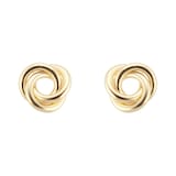 Mappin & Webb 18ct Yellow Gold 8mm Knot Stud Earrings
