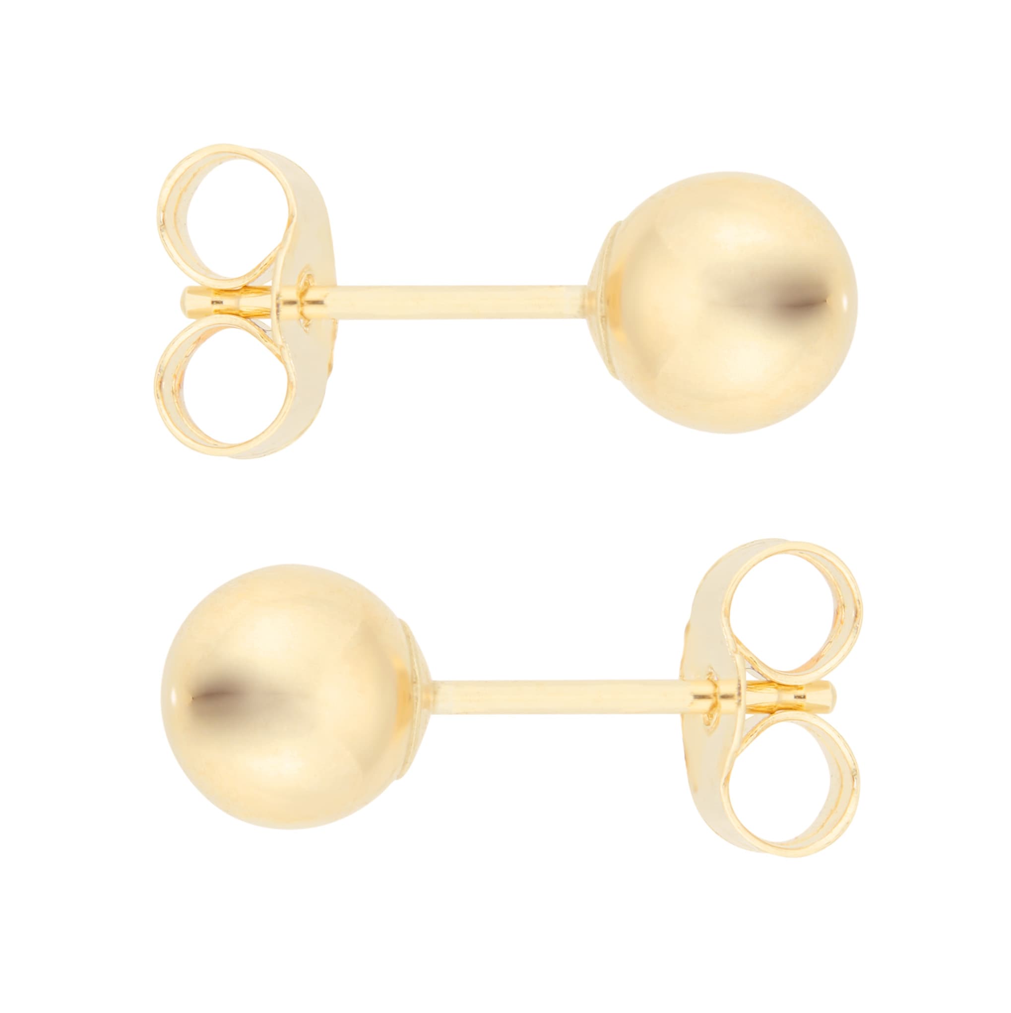 Mappin & Webb 18ct Yellow Gold 4mm Ball Stud Earrings Mappin & Webb 18ct Yellow Gold 4mm Ball Stud Earrings