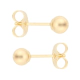 Mappin & Webb 18ct Yellow Gold 4mm Ball Stud Earrings