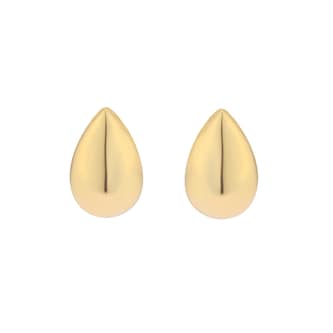 Goldsmiths 9ct Yellow Gold Small Teardrop Stud Earrings Goldsmiths 9ct Yellow Gold Small Teardrop Stud Earrings
