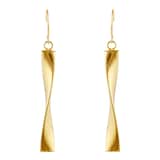 Goldsmiths 9 Carat Yellow Gold Twist Drop Earrings