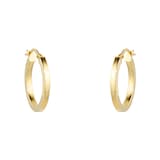 Goldsmiths 9ct Yellow Gold 18mm Medium Hoop Earrings