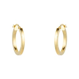 15030369 - 9ct Yellow Gold 18mm Medium Hoop Earrings