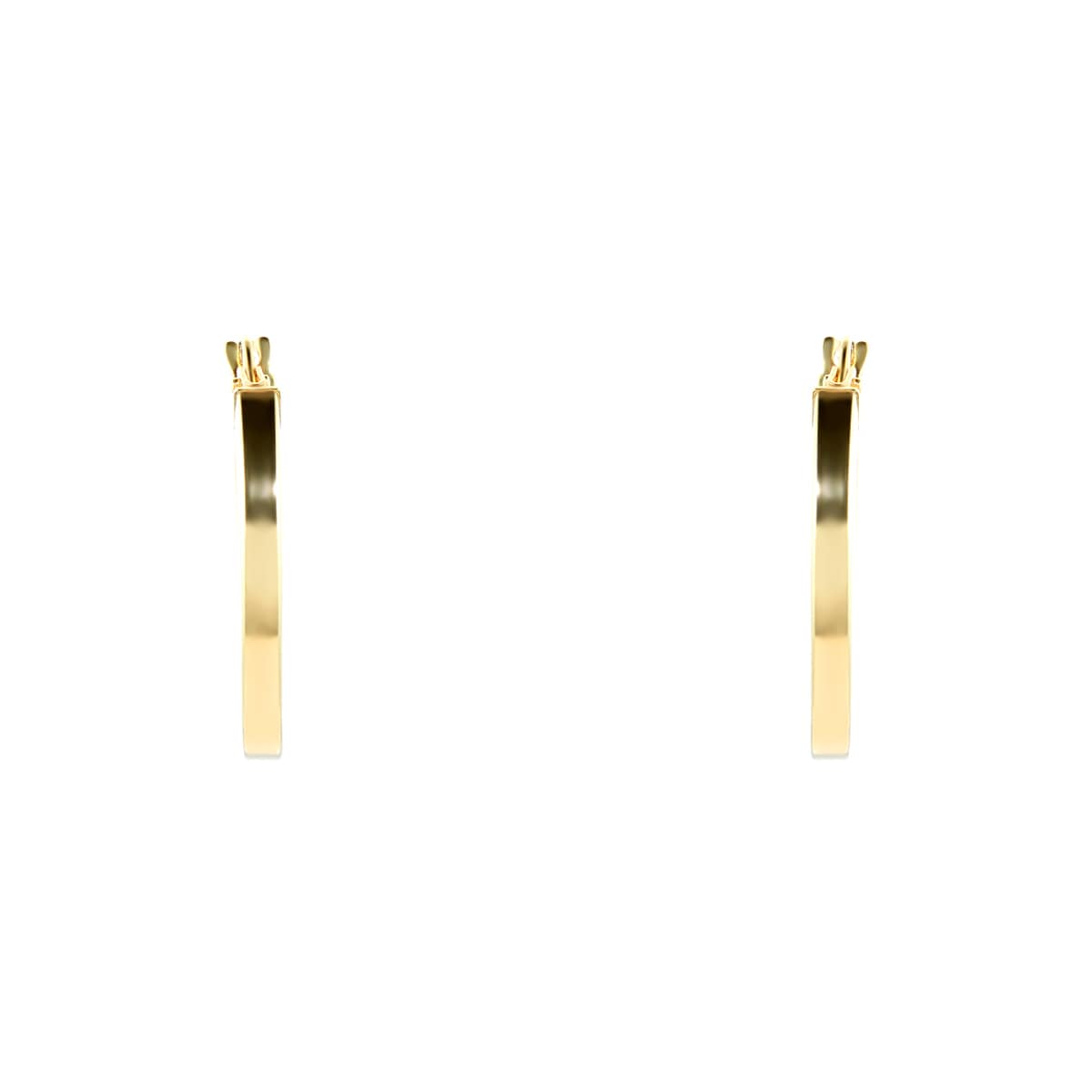 Goldsmiths 9ct Yellow Gold 18mm Medium Hoop Earrings Goldsmiths 9ct Yellow Gold 18mm Medium Hoop Earrings