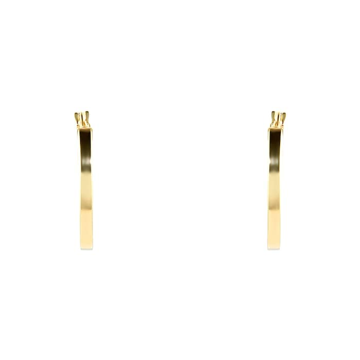 Goldsmiths 9ct Yellow Gold 18mm Medium Hoop Earrings