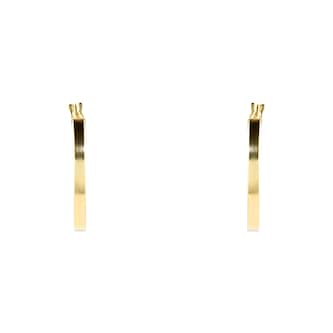 Goldsmiths 9ct Yellow Gold 18mm Medium Hoop Earrings