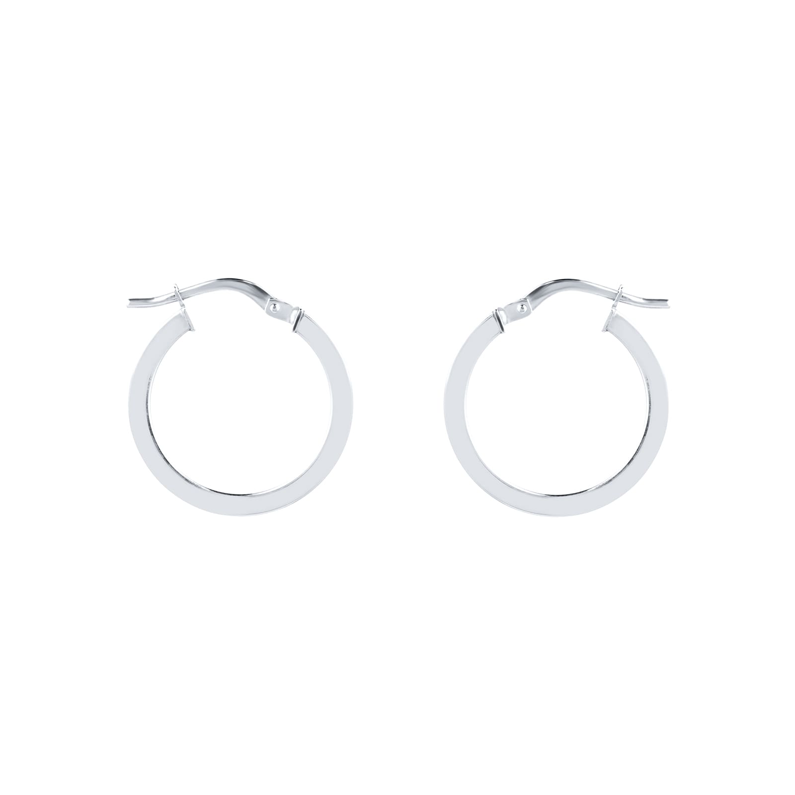 Goldsmiths white gold on sale hoop earrings