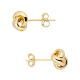 Goldsmiths 9ct Gold Knot Earrings