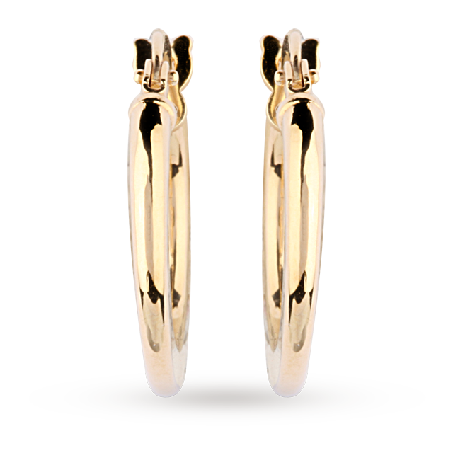 Goldsmiths 9ct Yellow Gold Small Hoop Earrings