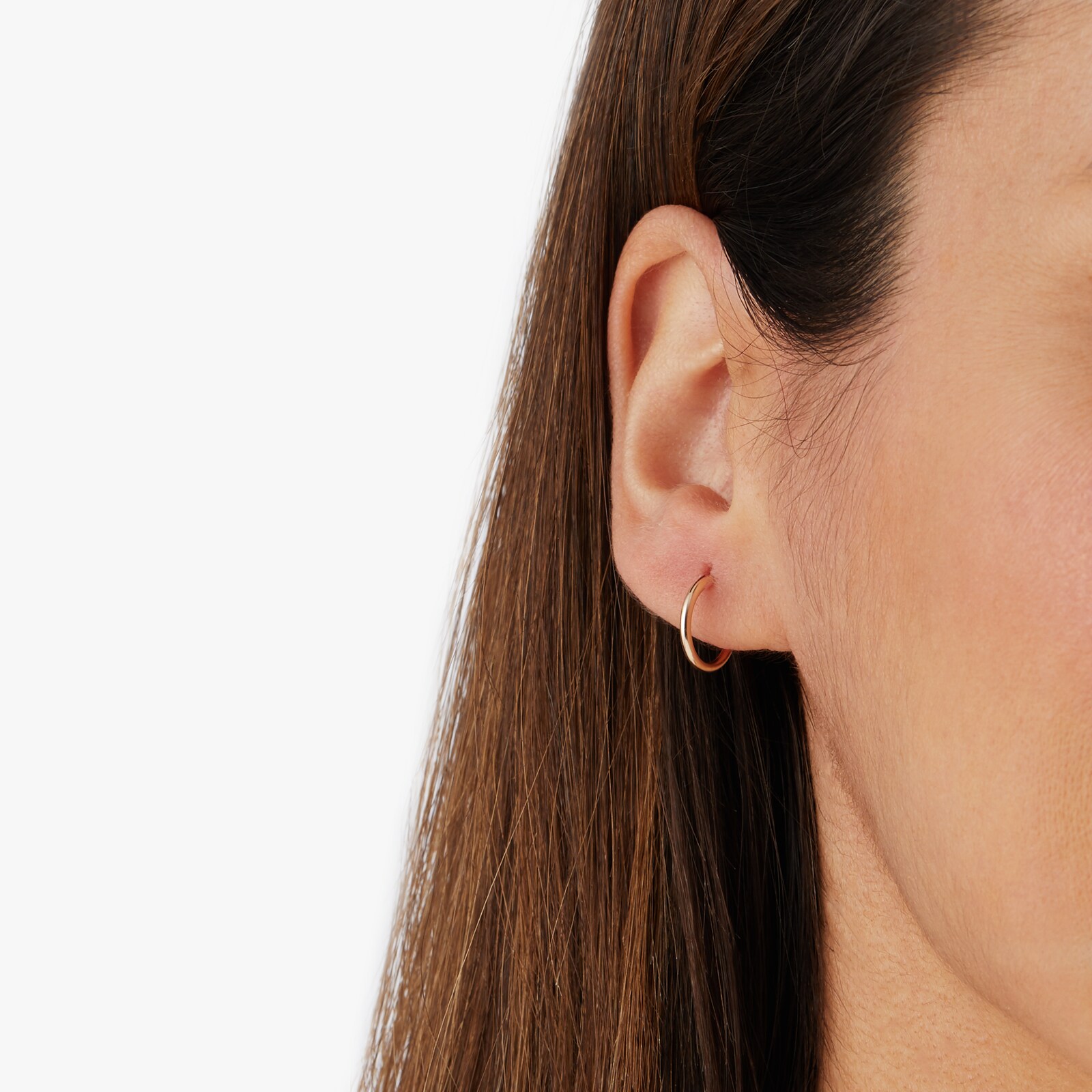 Goldsmiths 9ct Yellow Gold 13mm Hoop Earrings