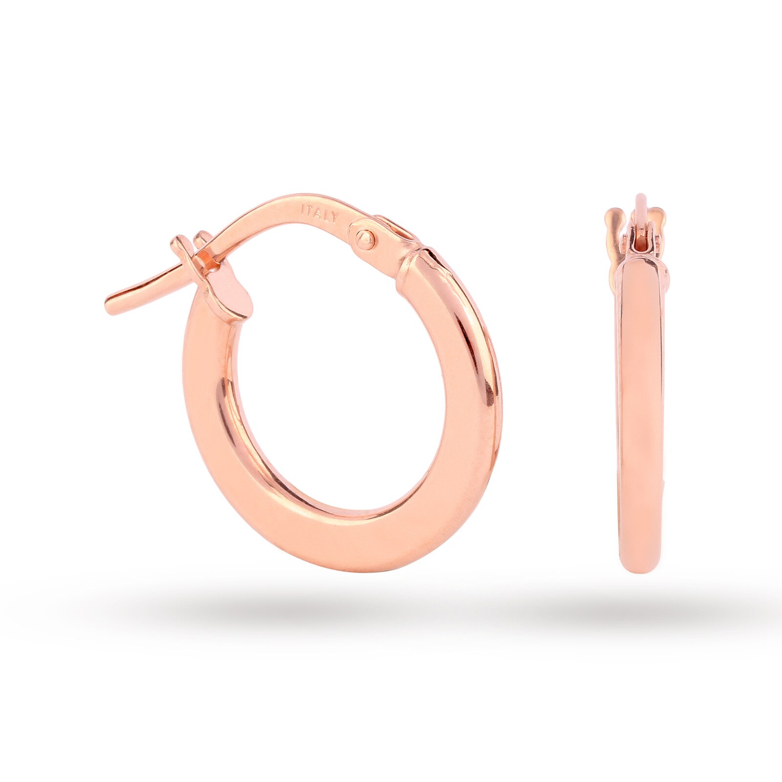 Goldsmiths 9ct Rose Gold Small Hoop Earrings