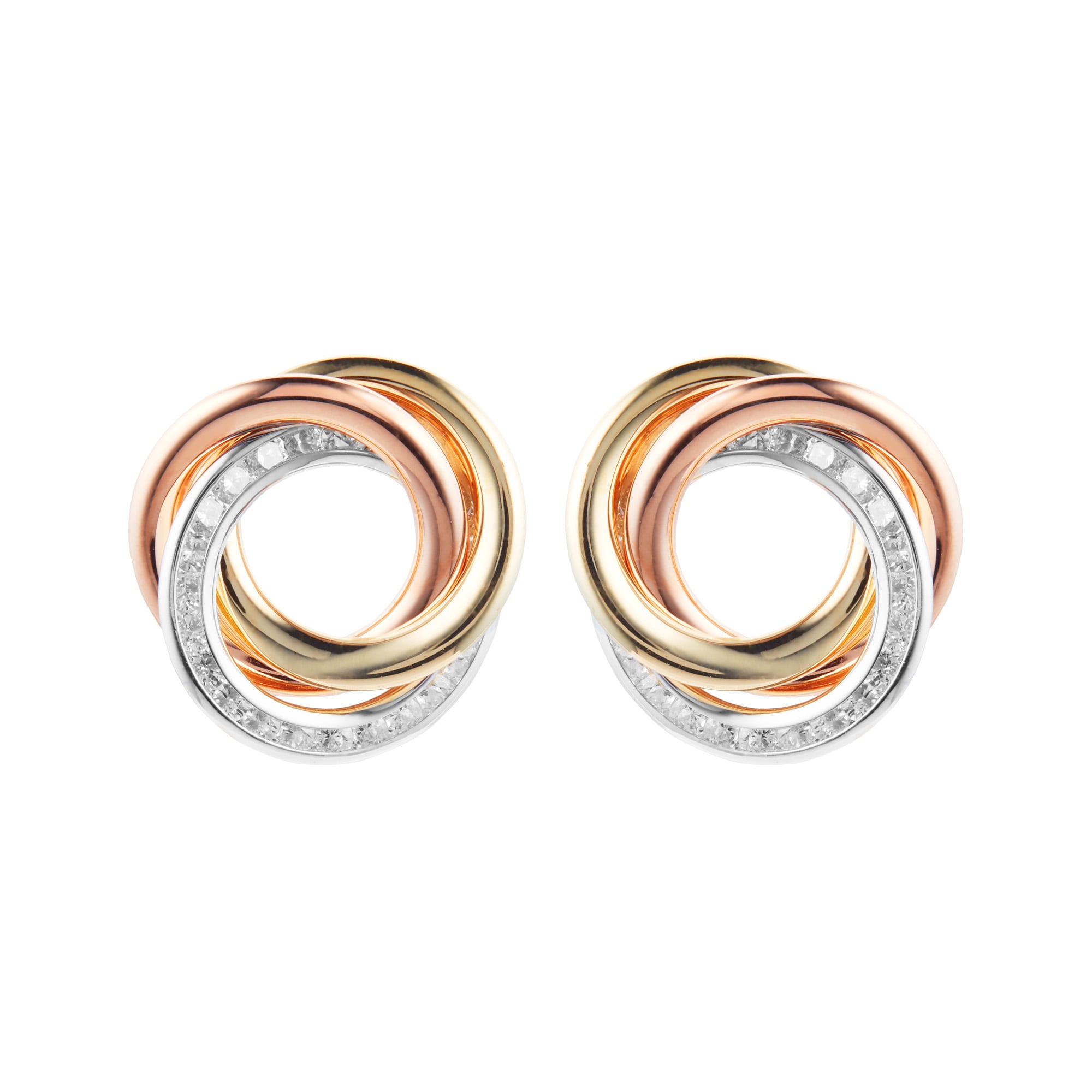 Buy Odette Round Embellished Multi-Colour Stud Earrings Online