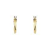 Goldsmiths 9ct Yellow Gold 10mm Wave Hoop Earrings