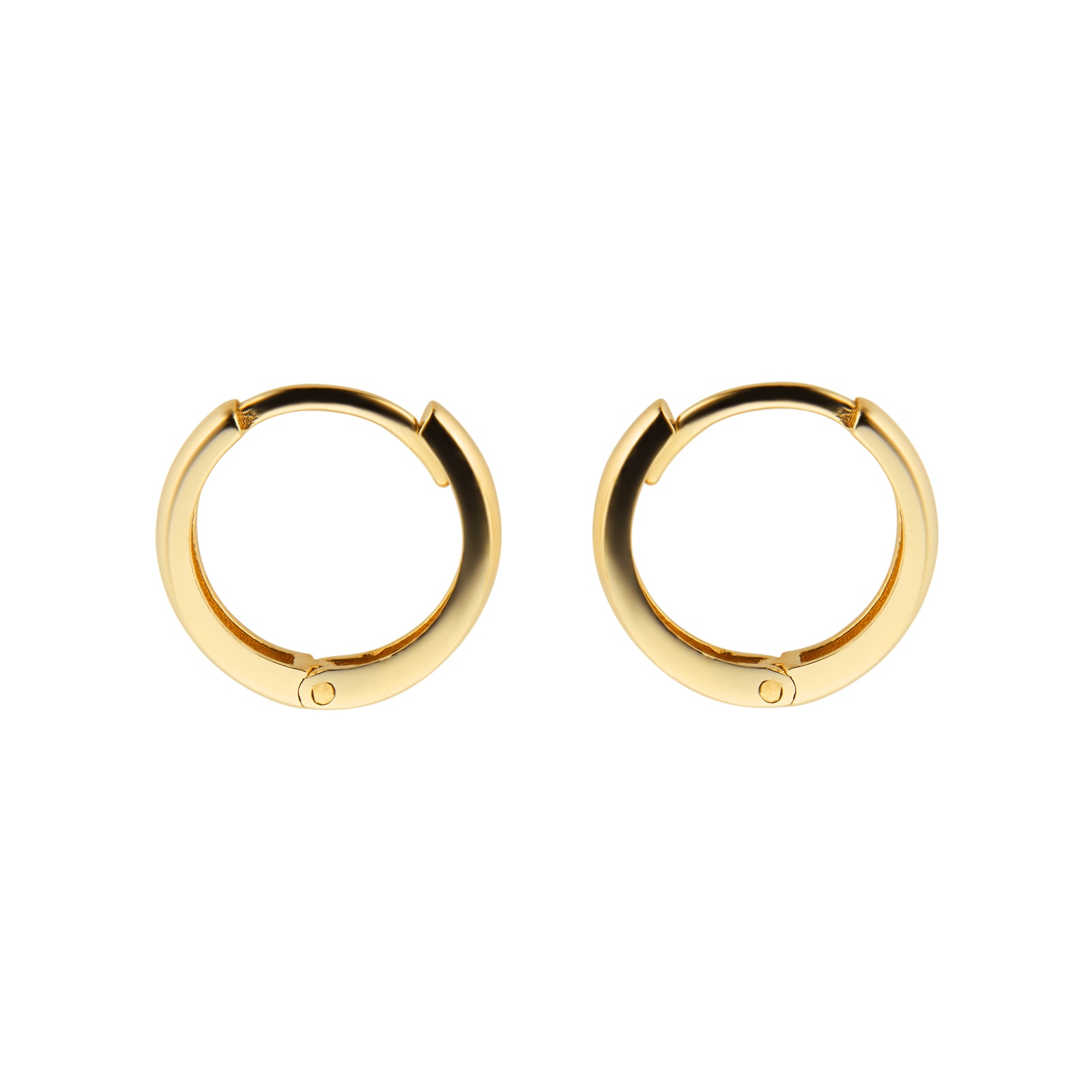 Goldsmiths 18ct Yellow Gold 11mm Huggie Hoop Earrings