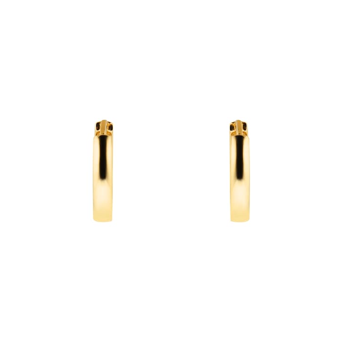 Goldsmiths 18ct Yellow Gold 11mm Huggie Hoop Earrings