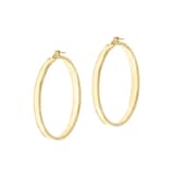 Goldsmiths 9ct Yellow Gold 35mm Polished Creole Hoop Earrings