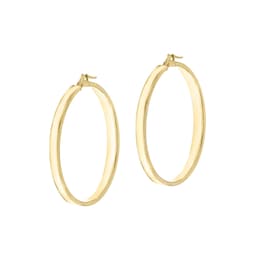 15030718 - 9ct Yellow Gold 35mm Polished Creole Hoop Earrings