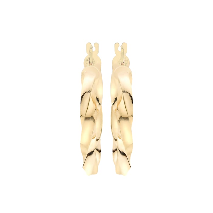 Goldsmiths 9ct Gold 23mm Creole Hoop Earrings