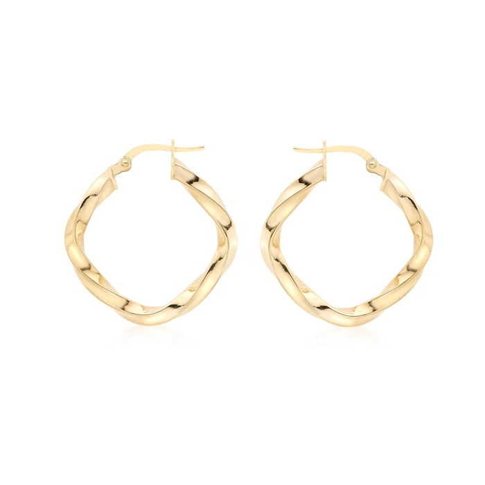 Goldsmiths 9ct Gold 23mm Creole Hoop Earrings