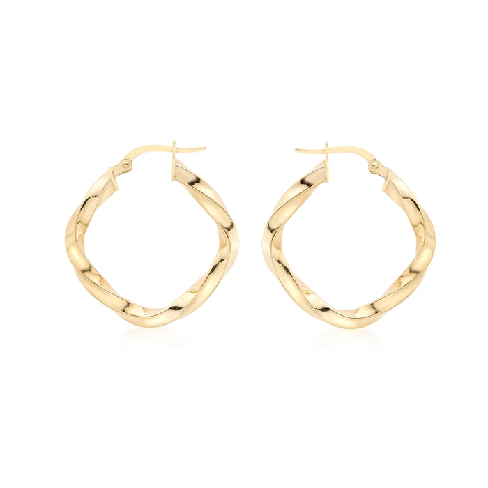 Goldsmiths 9ct Gold 23mm Creole Hoop Earrings