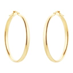 15030723 - 9ct Yellow Gold Large Tube Hoop Earrings