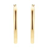 Goldsmiths 9ct Yellow Gold Large Tube Hoop Earrings