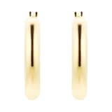 Goldsmiths 9ct Yellow Gold Chunky Tube Hoop Earrings