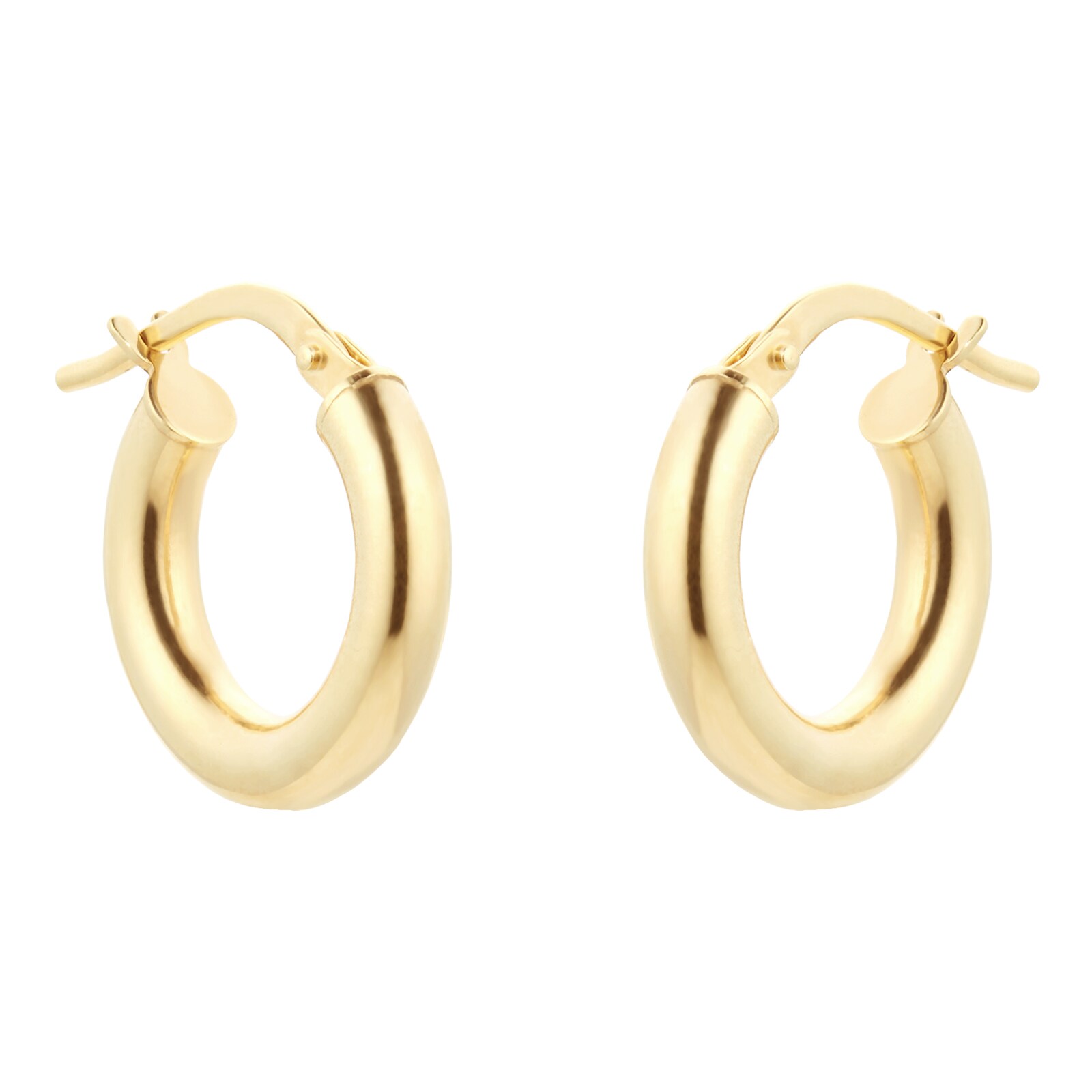 Goldsmiths 18ct Yellow Gold Chunky Creole Earrings