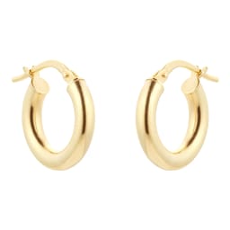 15030727 - 18ct Yellow Gold Chunky Creole Earrings