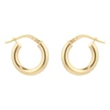 Goldsmiths 18ct Yellow Gold Chunky Creole Earrings