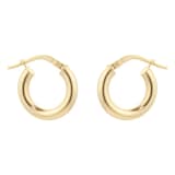 Goldsmiths 18ct Yellow Gold Chunky Creole Earrings