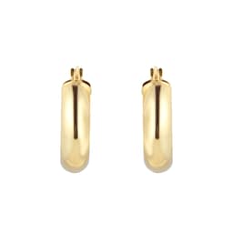 15030731 - 9ct Yellow Gold Polished Round Creole Hoop Earrings