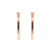 Goldsmiths 9ct Rose Gold 20mm Large Hoop Earrings