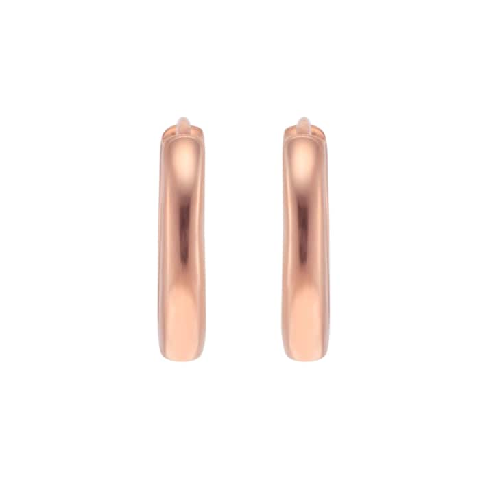 Goldsmiths 9ct Rose Gold Huggie Earrings